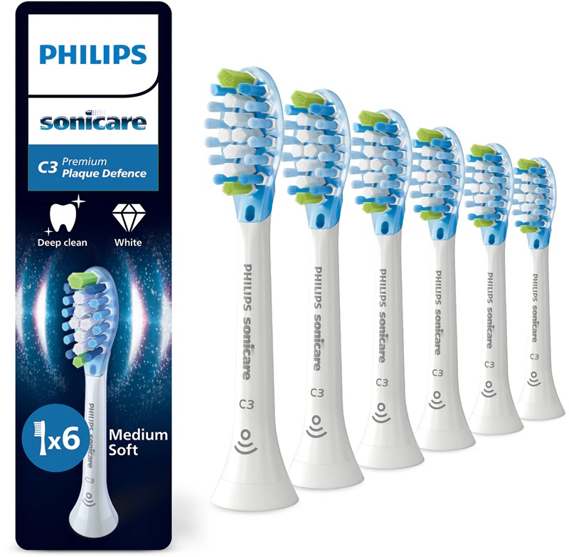 „Philips Sonicare Premium Plake Defense HX9046/87“ dantų šepetėlio galvutės