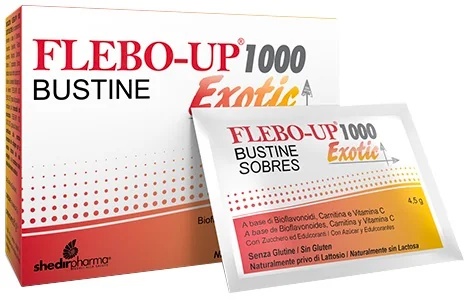 FLEBO-UP Flebo-Up 1000 Complément alimentaire exotique pour le système circulatoire 18 sachets Bien-être de la microcirculation