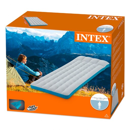 Colchão inflável de camping Intex 72x189x20 cm