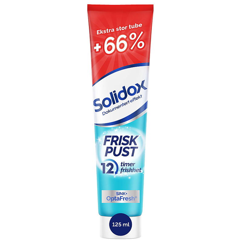Solidox Tandkräm 125 ml Frisk andedräkt Solidox
