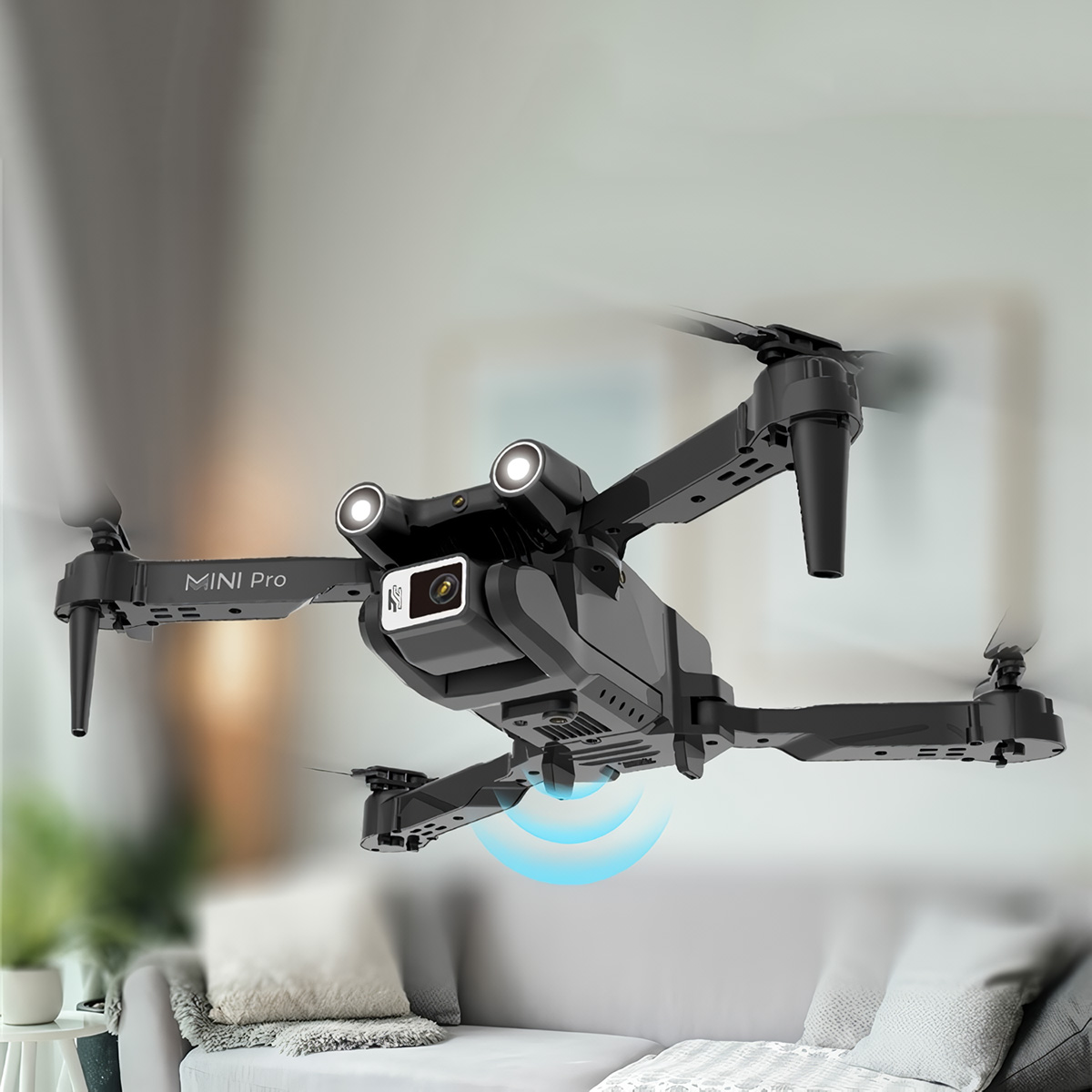 Klack E63 Mini Pro Τετρακόπτερο Drone με Διπλή Κάμερα 4k για Φωτογραφία και Βίντεο