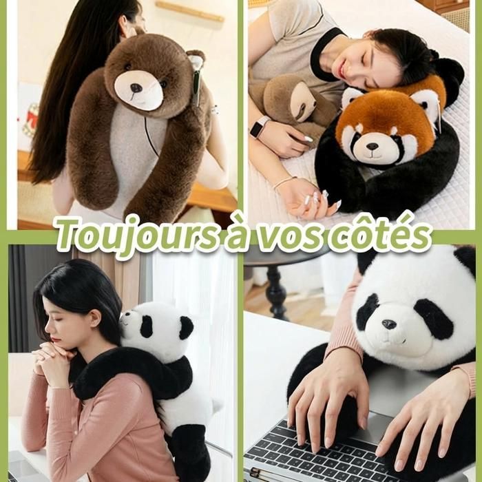 Peluche Panda Lestée 1kg (65cm) - Anti-Anxiété et Sommeil - Coussin Apaisant Adulte/Enfant