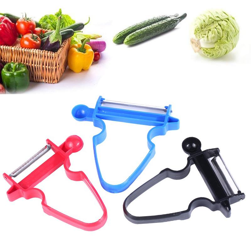 3 pièces multifonctions : éplucheur, râpe, éplucheur à lame Julian en acier inoxydable, outil de cuisine, trio d'éplucheurs magiques