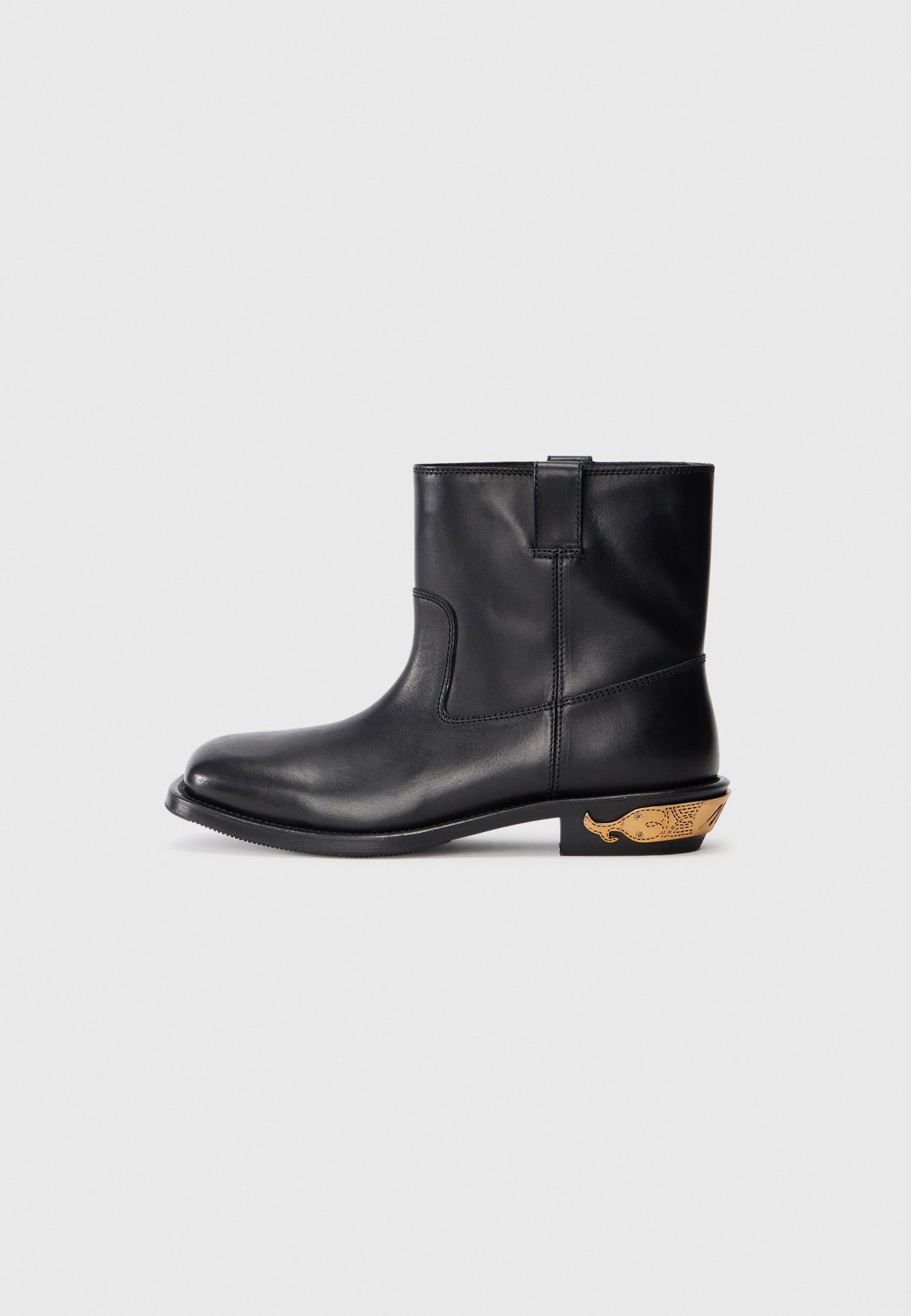 MOSCHINO Klasszikus bokacsizma - fekete