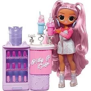 LOL Surprise OMG Sweet Nails™ - Salón de uñas - Muñeca Kitty K Cafe - Tema de cafetería - Para mayores de 4 años