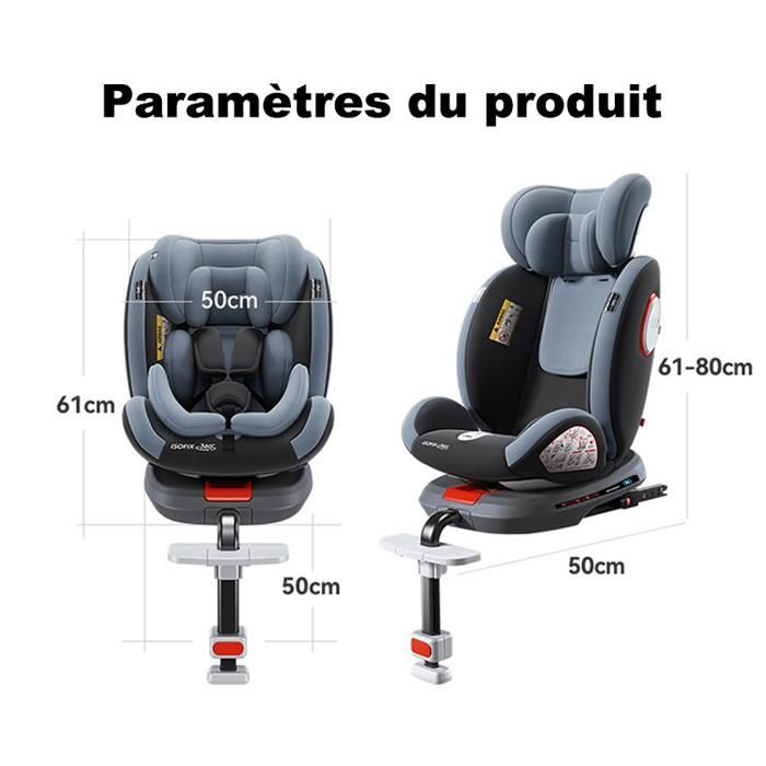 Magic ZC Isofix-Autositz, Baby-Komfort-Autositz, Kombi-Autositz, Isofix-Schnittstelle, 0–12 Jahre, bis 36 kg, ECE R129