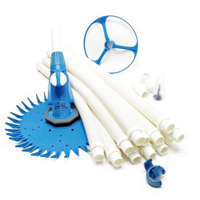 Limpiador automático de piscinas con una potencia de succión de 5000 l/h y robot de filtración para piscinas.