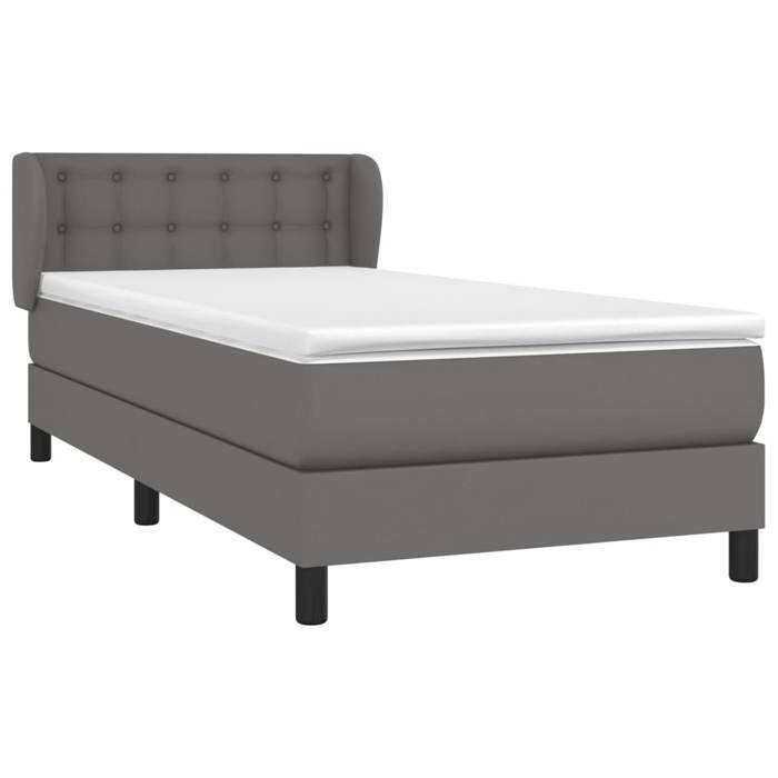 Lattenbodem met matras - Maison Exclusive - Kunstleer - 90x200 cm - Maximale ontspanning