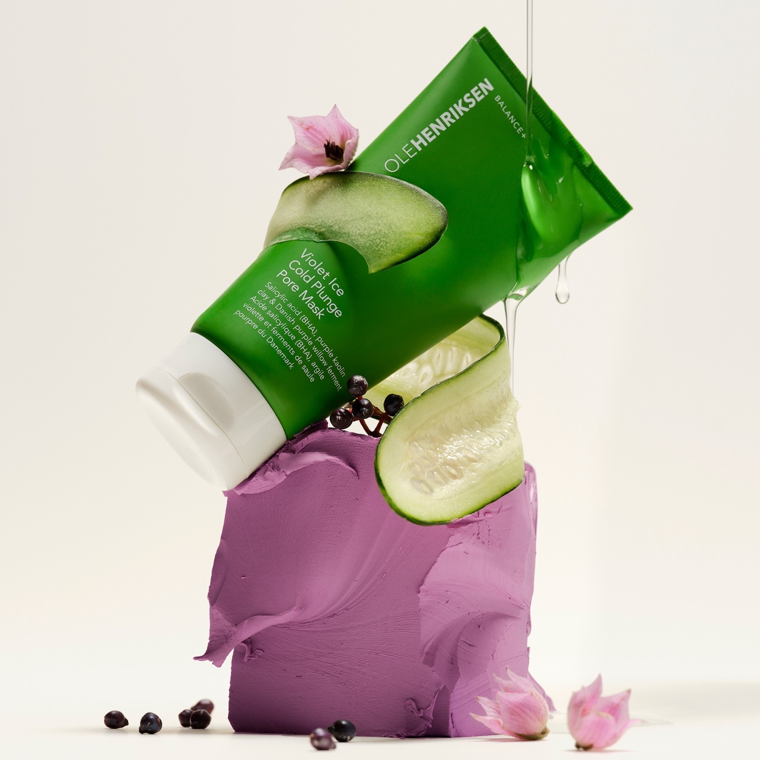 Ole Henriksen Anti-Aging Mask Balance + Violet Ice Cold maska za dubinsko zatvaranje pora - 90 g