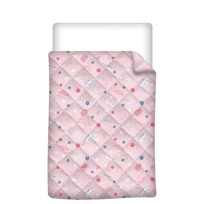 Couette - Lilo et Stitch - 140x200 cm - Imprimée Réversible - Oeko-Tex - Matelassée