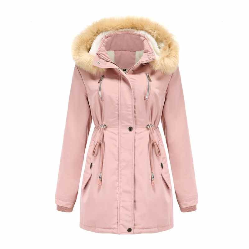 Cappotti Invernali Donna 2021, Parka Caldi con Cappuccio, Nuovo Modello Medio-Lungo, Cappotto Spesso Casual, Moda e Cotone