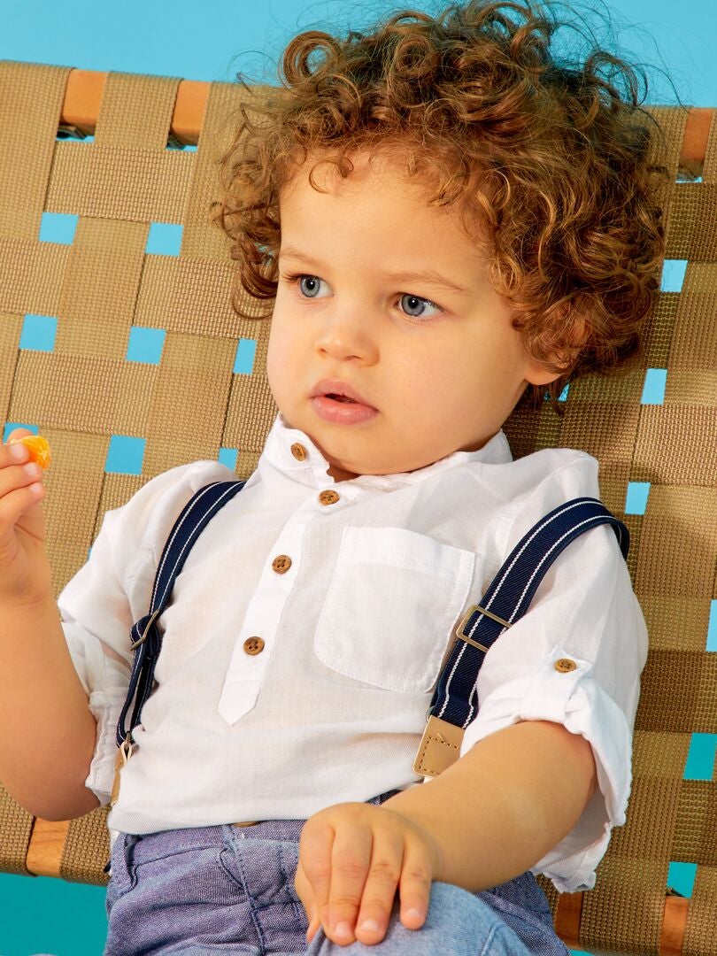 Camisa com gola Seraph - BRANCA