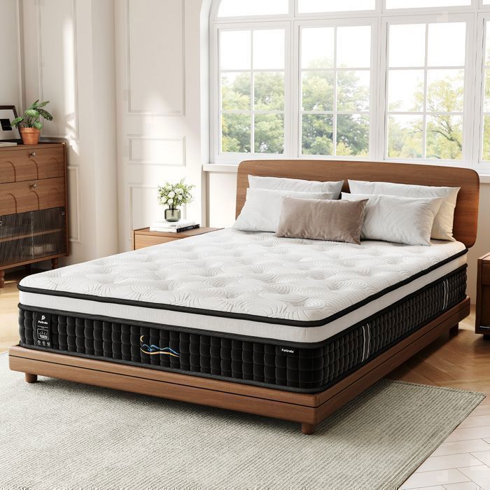 Matelas 90x190cm - Épaisseur 26 cm - 7 zones de confort en mousse mémoire Mousse mémoire de forme HR,Blue Latex,Hypoallergénique