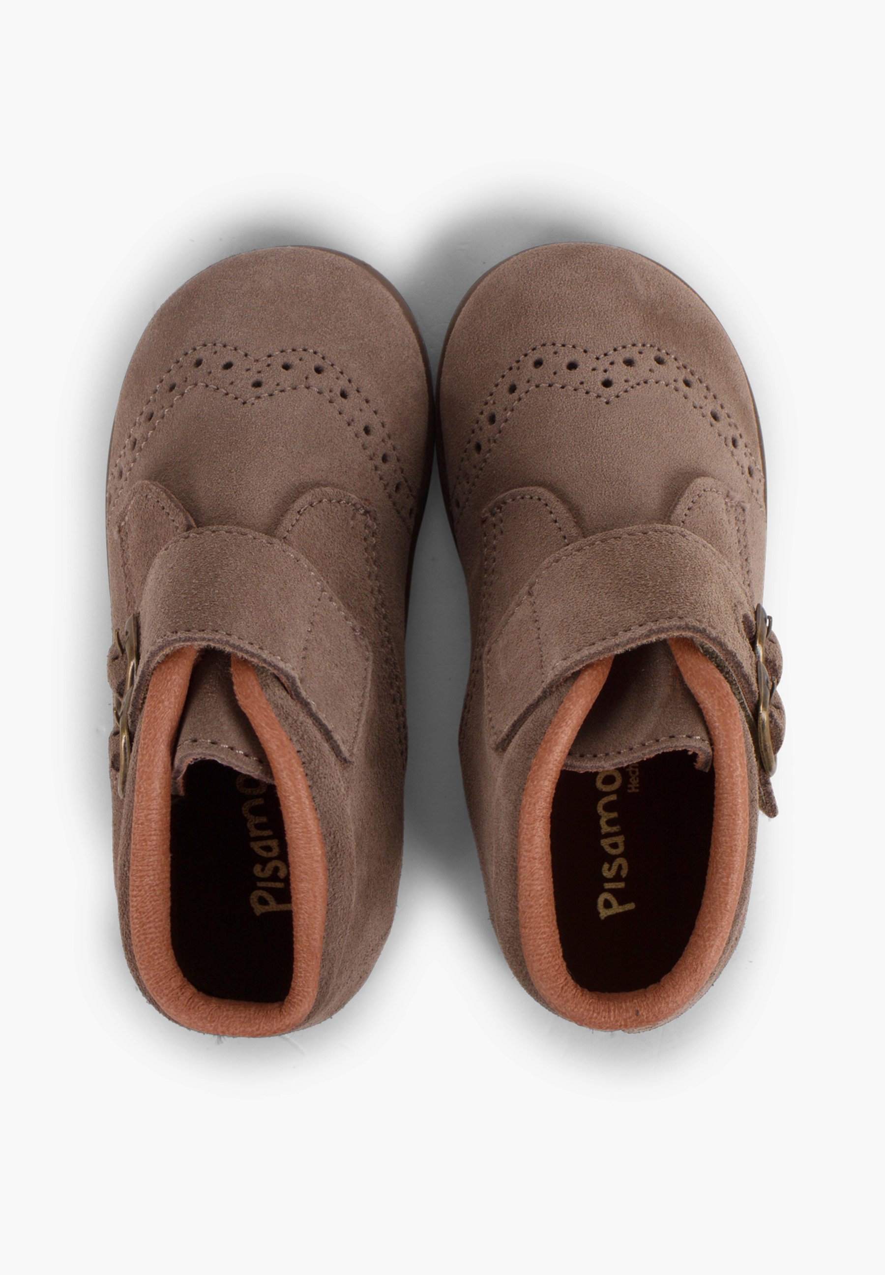 Décoration à boucle adhésive Pisamonas - Chaussures bébé - taupe