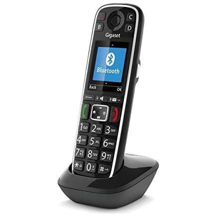 Gigaset E720HX Schnurlostelefon – Schwarz – 200 Einträge – SMS – Bluetooth 4.2 HSP- und HFP-kompatibel