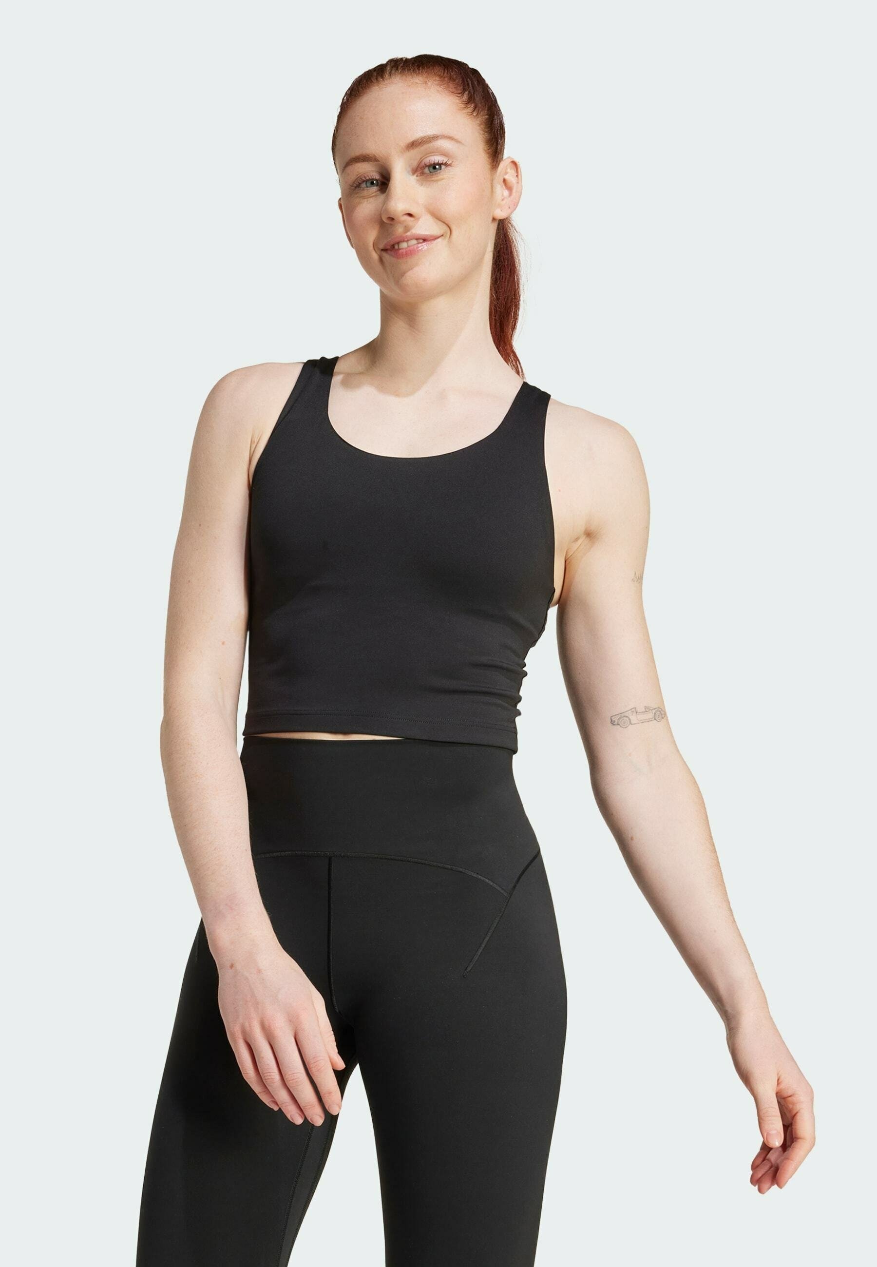 adidas Performance ALL ME - Sportbeha met gemiddelde ondersteuning - zwart