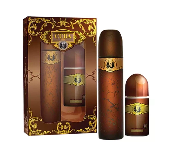 Cuba Gold woda toaletowa spray 100 ml   antyperspirant roll-on 50 ml
