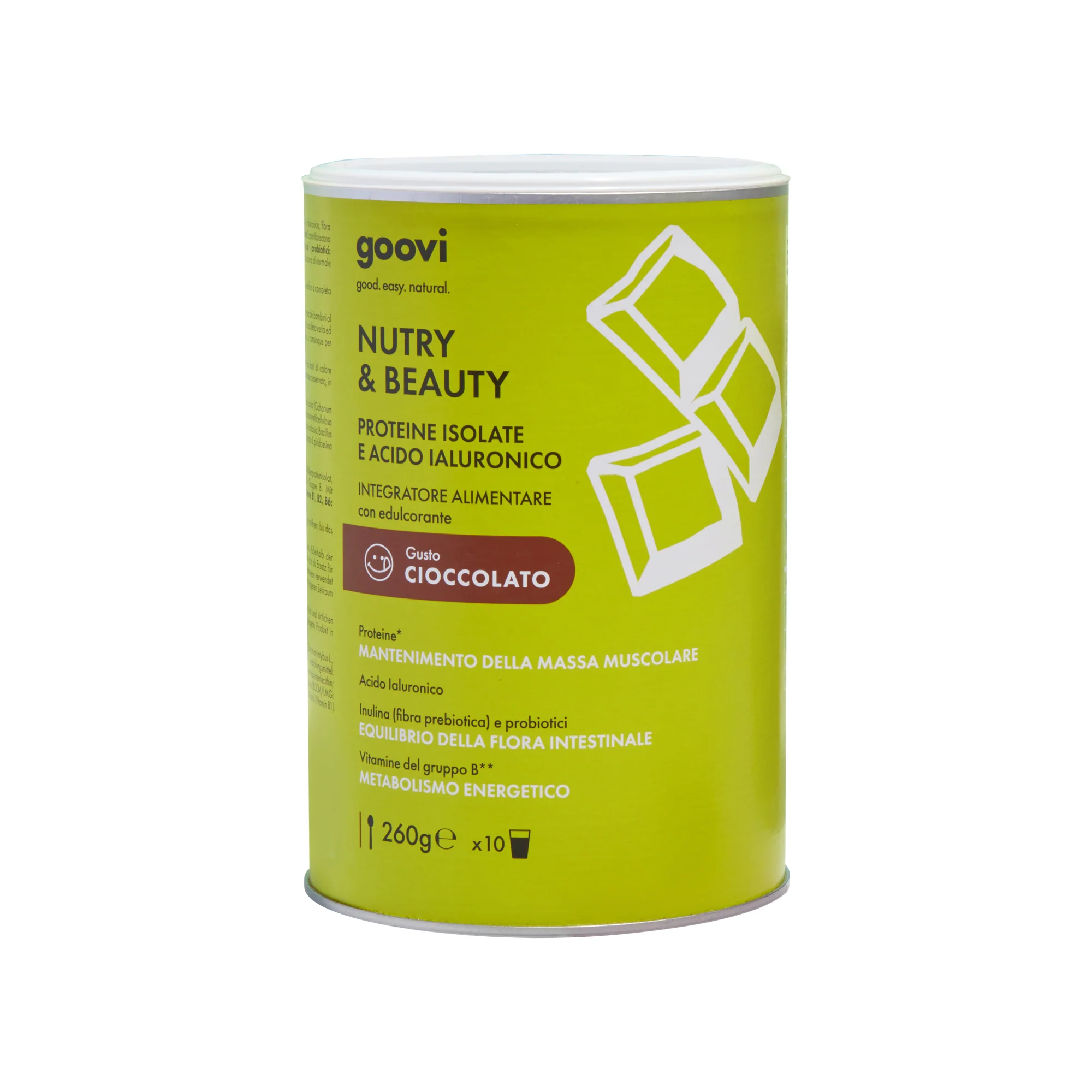 Integratori Alimentari Proteine in polvere - cioccolato NUTRY & BAUTY - Integratore Muscoli e Articolazioni, Integratore Corpo e Detox