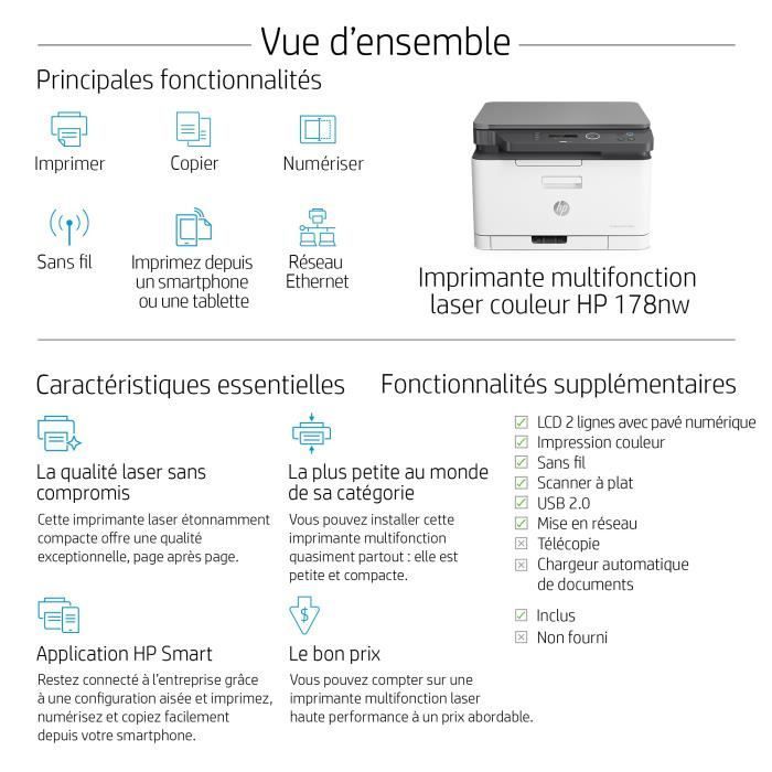 HP LaserJet 178nw All-in-One printer - Kleur + HP 117A zwarte tonercartridge