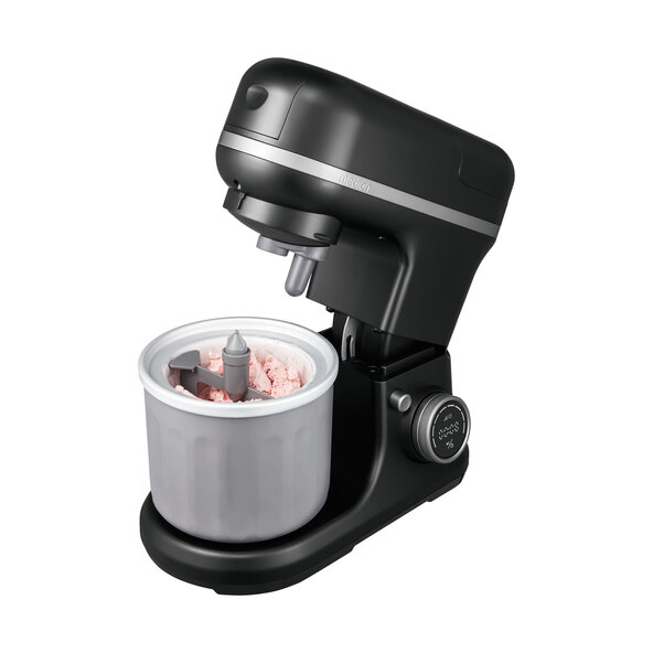 Robot de bucătărie digital cu bol de gheață, 4 în 1, negru (MD 18440)