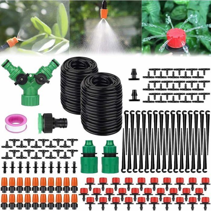 Kit di irrigazione a microgoccia YYV da 149 pezzi, kit di irrigazione automatico, colori assortiti