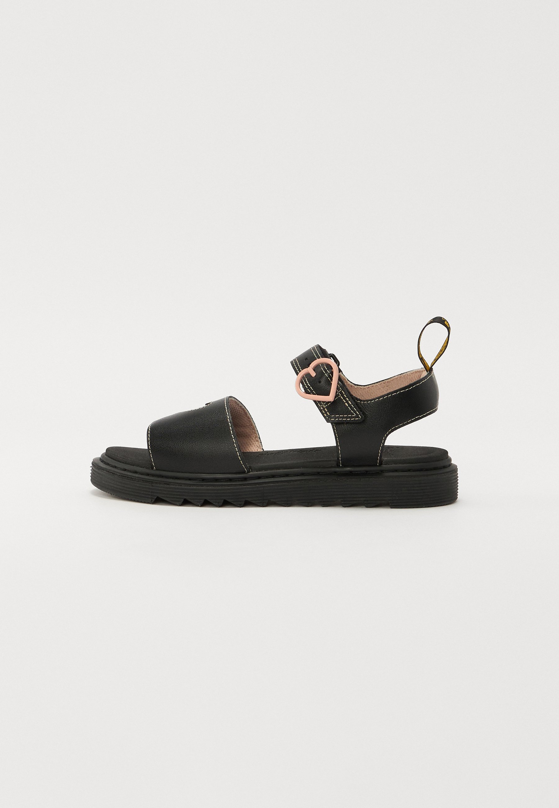 Sandali Dr. Martens MARLOWE HEARTS UNISEX - nero/rosa cipria lamper/glitter