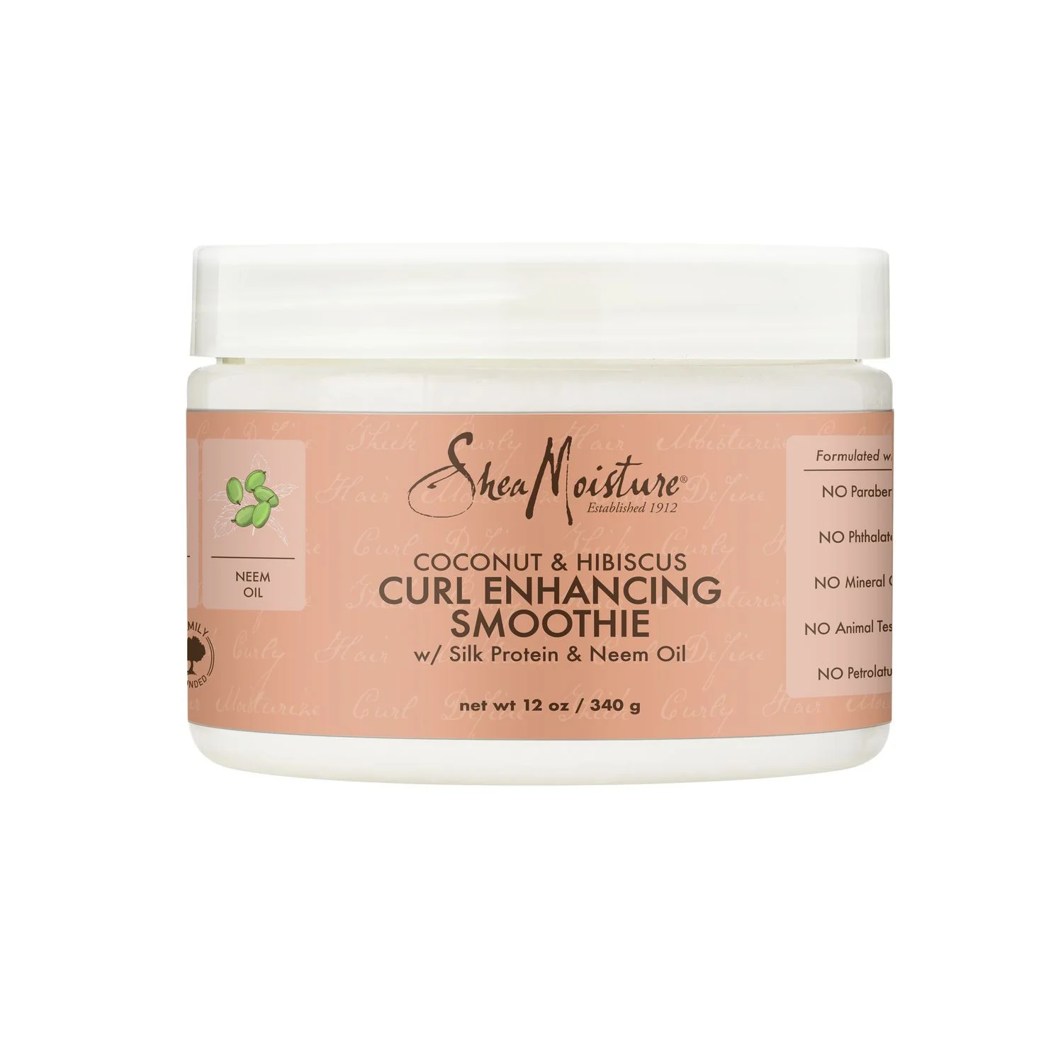 Coconut & Hibiscus Curl Enhancing Smoothie - Crema Capelli Styling & Finish, Crema Capelli