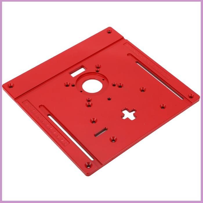 Placa de inserción multiusos de aleación de aluminio Cocosity para mesa de fresadora, compatible con máquinas de corte y sierras de calar.