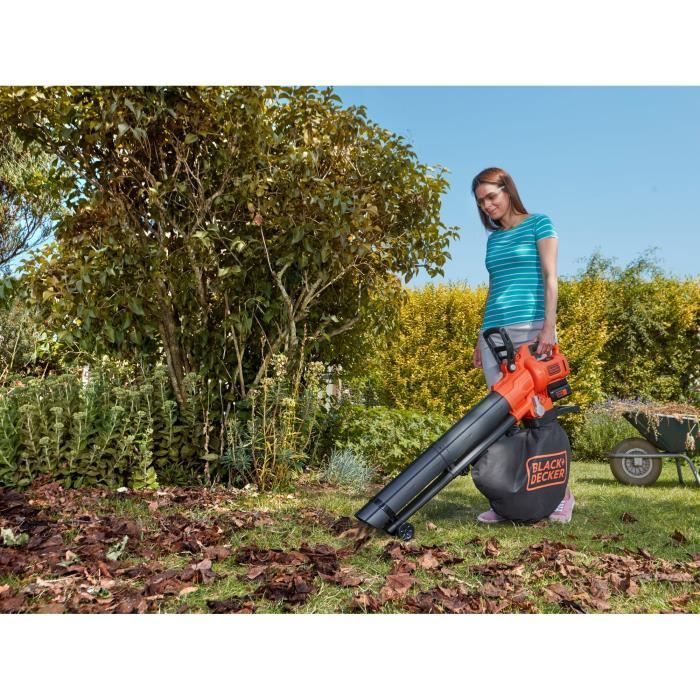 BLACK+DECKER Draadloze Bladblazer, Stofzuiger en Versnipperaar - BCBLV3625L1-QW - 36V - Inclusief 36V Accu - 45L Zak