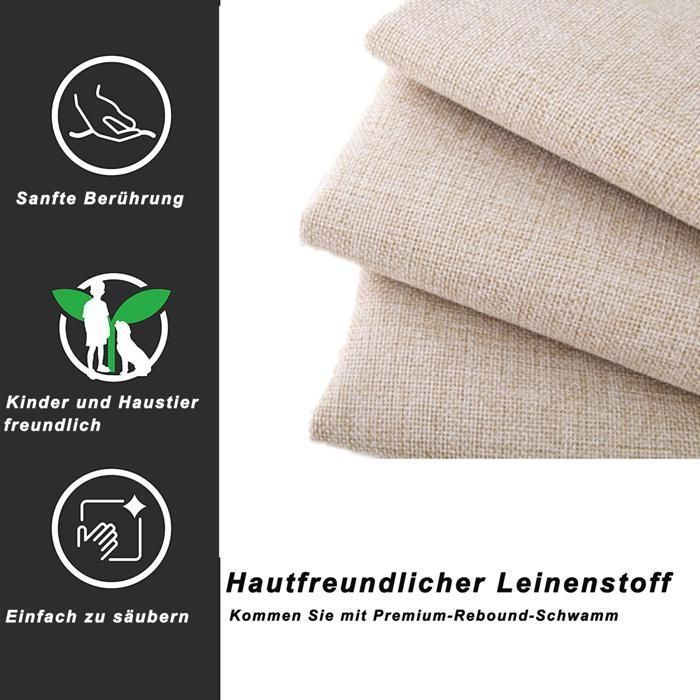 Opbergbed 90x200cm, eenpersoonsbed, bed van 90 x 200 cm met lattenbodem en opbergruimte, kinderbed, bedframe, beige, linnen