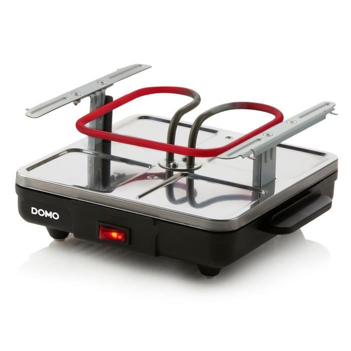 Appareil à raclette DOMO - DO9147G - Jusqu'à 4 personnes - Revêtement antiadhésif - 600W