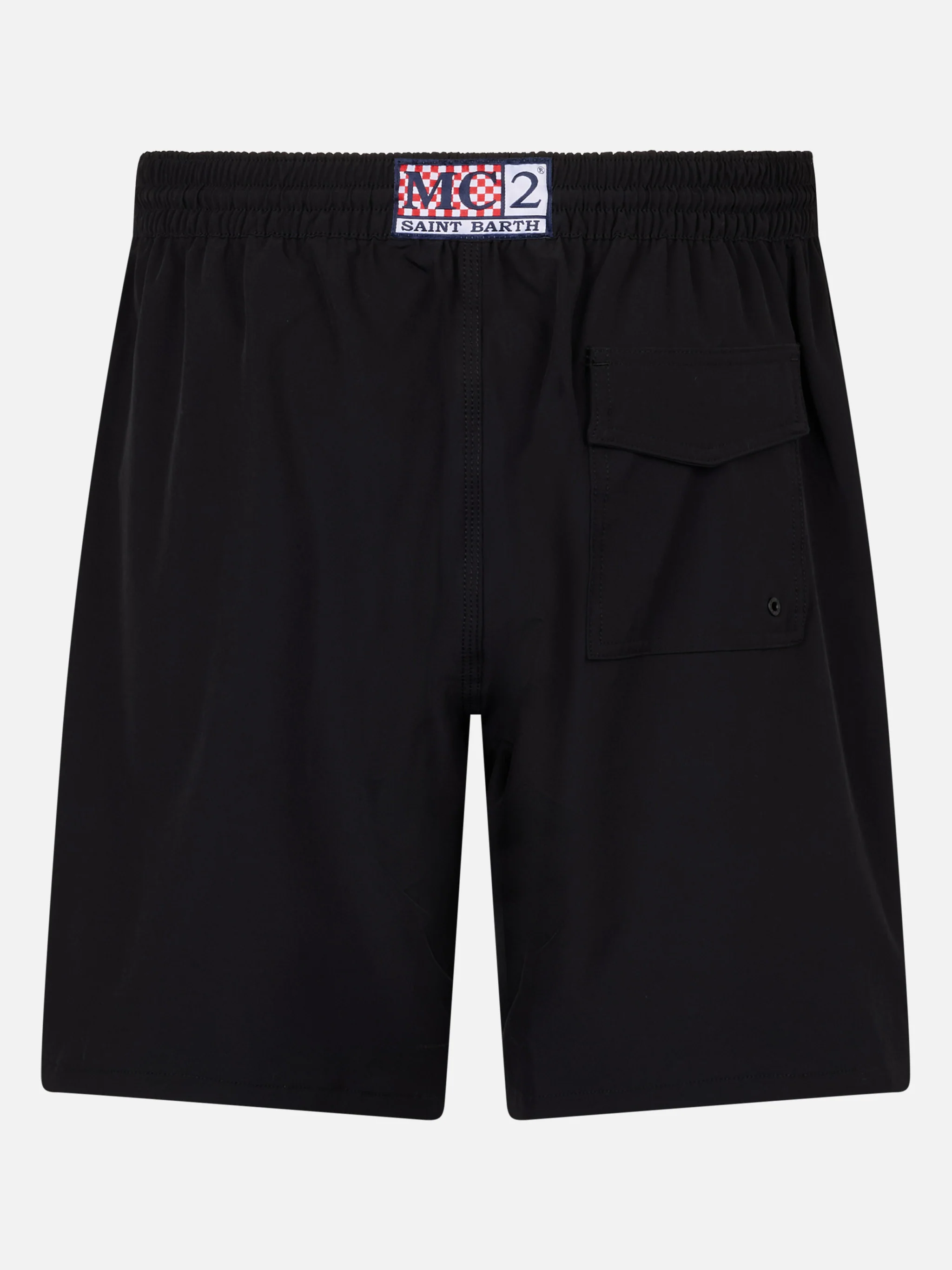 Costume lungo elasticizzato Comfort Surf nero