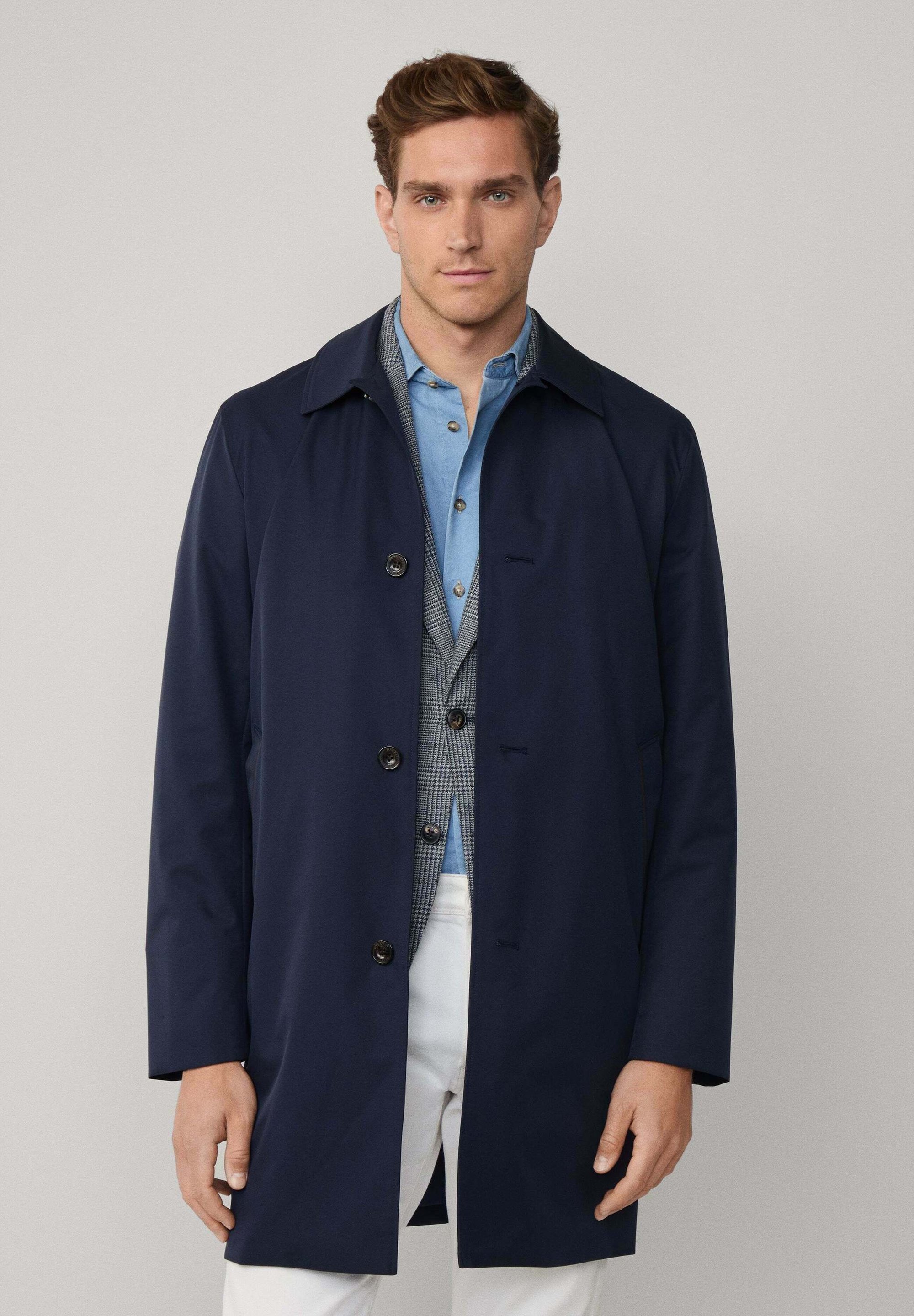 Hackett London BELGRAVIA - Kurzer Mantel - Mitternachtsblau