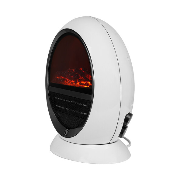 Fireplace heater, 1,500 W, white