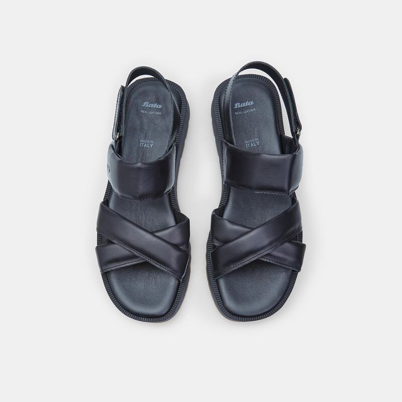 BATA Damplatåsandaler i läder