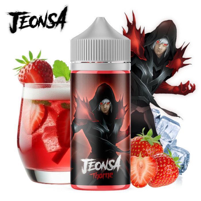 E-liquide Thorne (Fruits rouges, grenadine, fraise sucrée, fraicheur) Jeonsa 100ml + 4 booster de nicotine