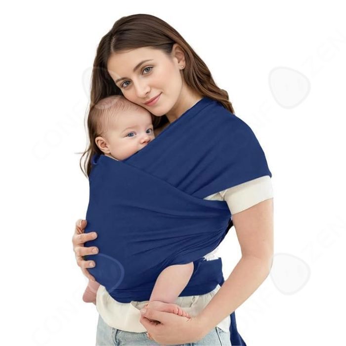 C Baby carrier sling with a 20kg load capacity, front-wrap backpack with multifunctional shoulder straps, size label