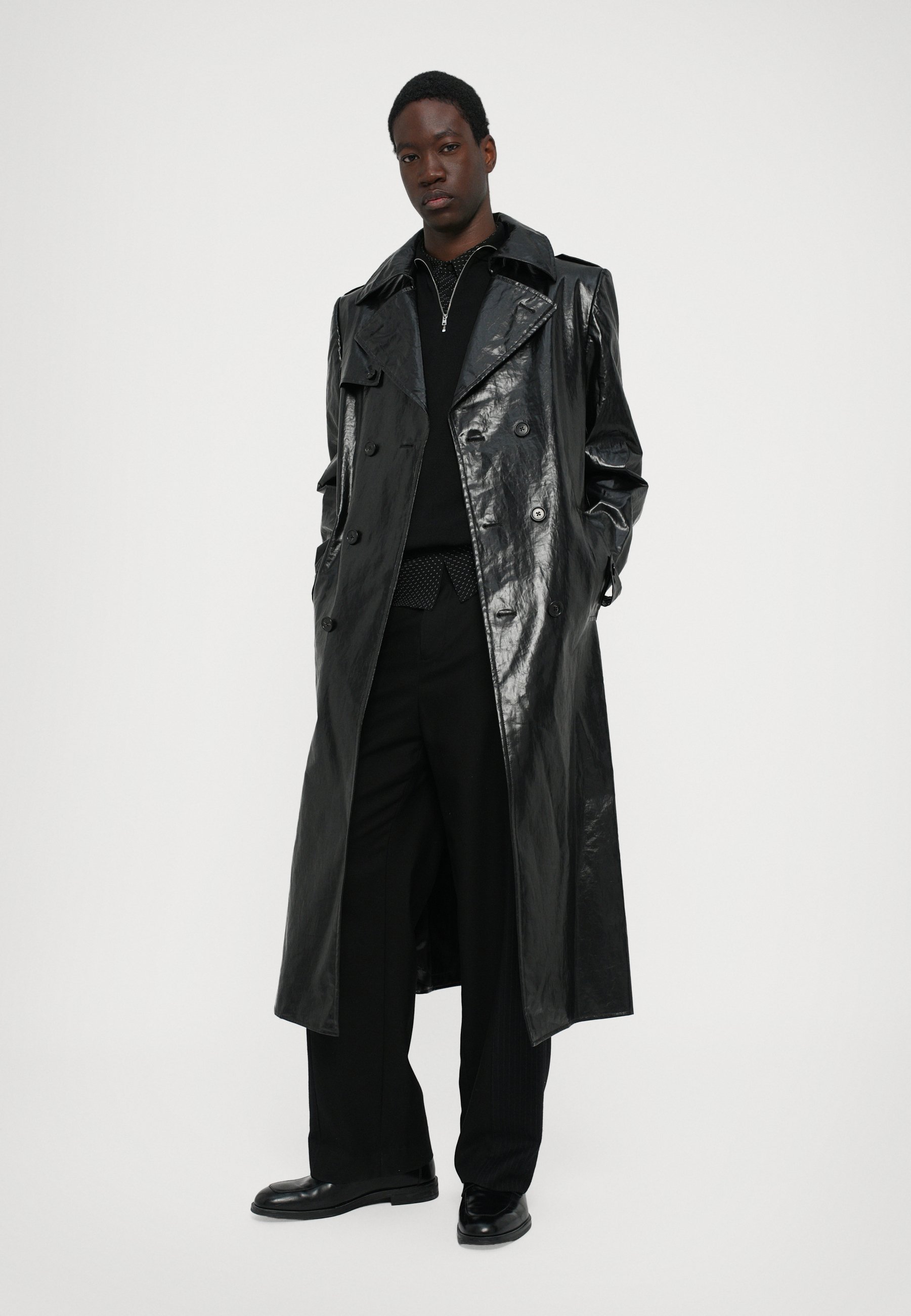 MM6 Maison Margiela trenchcoat - zwart