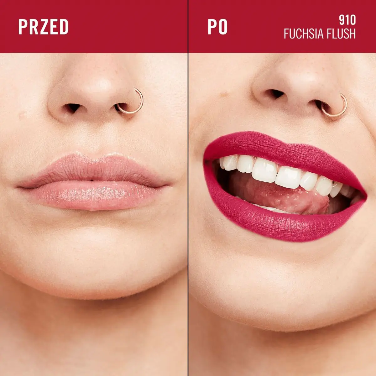 Rimmel Lasting Mega Matte Pomadka do ust 910 Fuchsia Flush