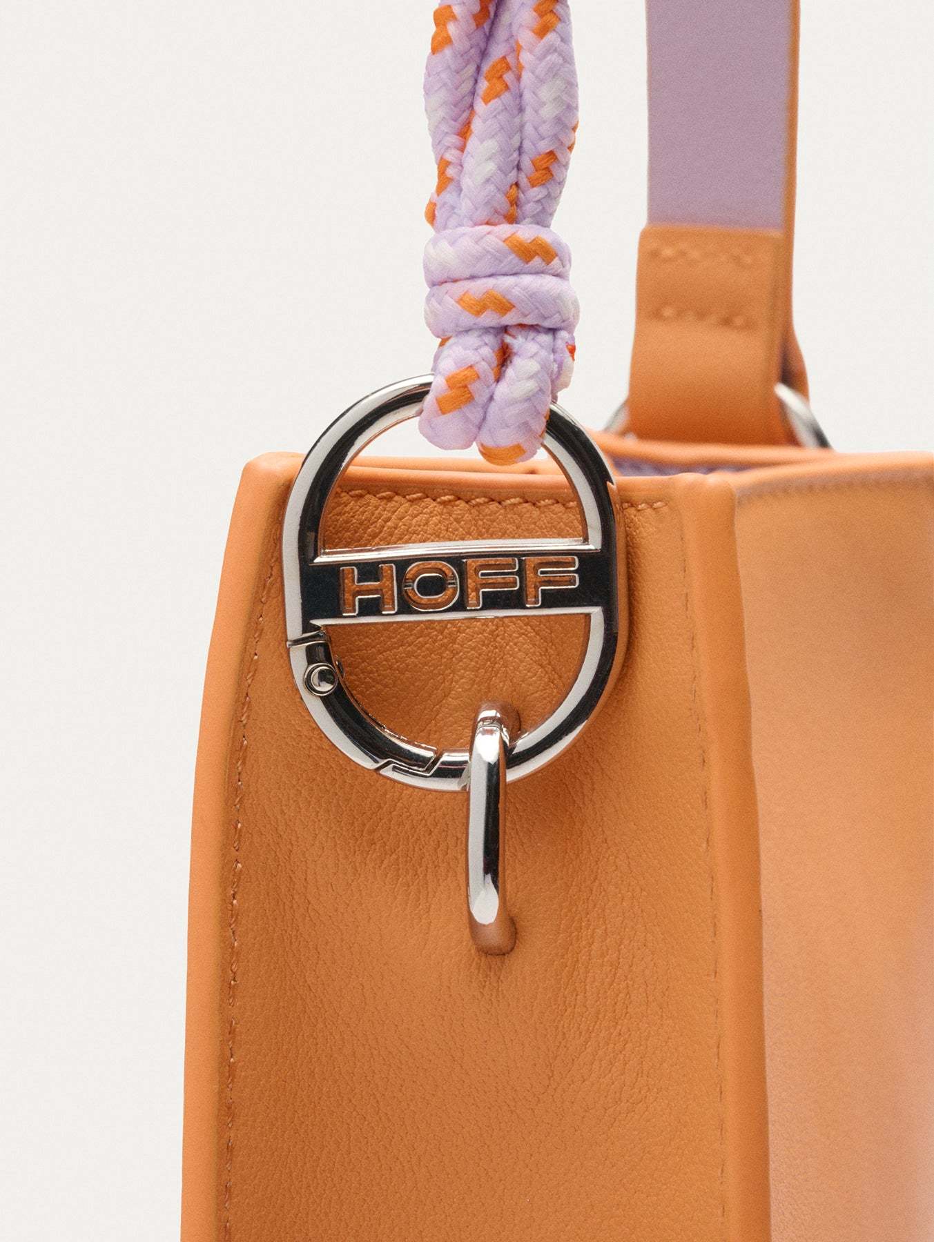 MINI BOLSO CUERDAS PIEL BOOM MELOCOTON