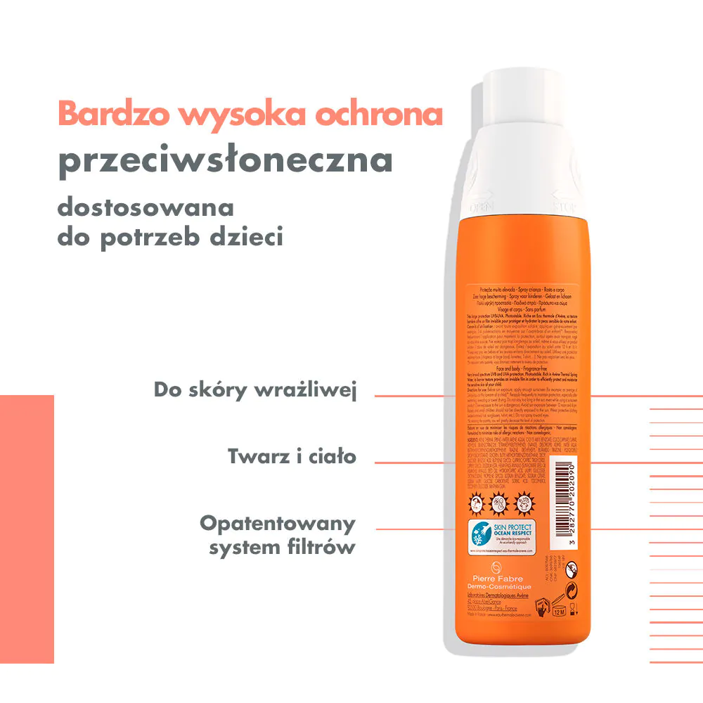 Avène Sun Spray ochronny dla dzieci SPF50+