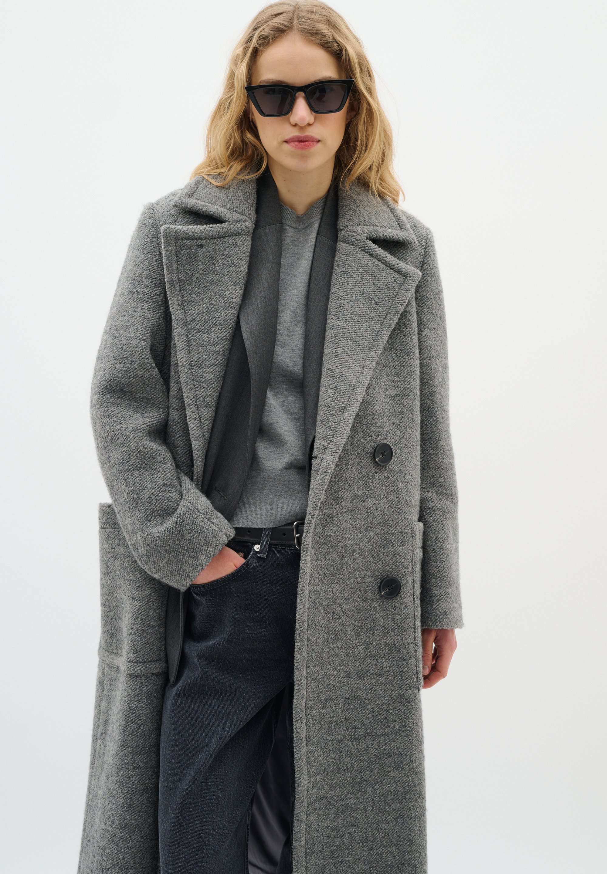 InWear YUM - Klassieke jas - graniet melange