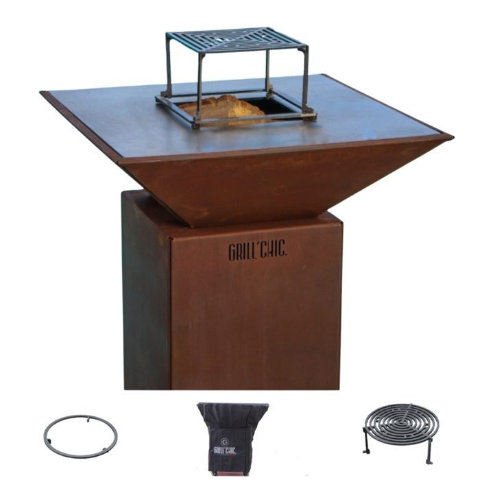 Pack Privilege Brasero Auvergnat Corten Normal Carre 62 Simple Cuve
