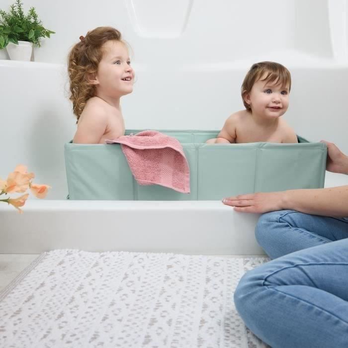 INGENUITY - Baignoire bébé pliable - Nomade - Doublure imperméable - Facile à nettoyer