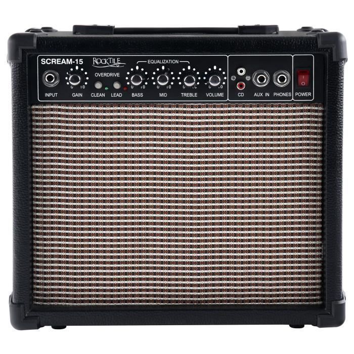 Rocktile Pro S-Red Heritage Electric Guitar Starter Set + Accessory Set + Amplifier