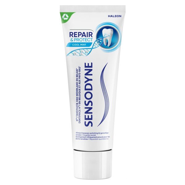 „Sensodyne Repair & Protect“ dantų pasta su gaiviąja mėtų kvapu<br>Medicinos prietaisas – 75 ml