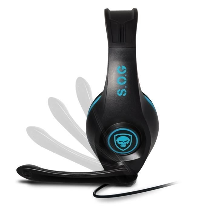 Casque Gamer - Spirit Of Gamer - PRO-SH5 - Noir - Filaire - Stéréo - Micro intégré