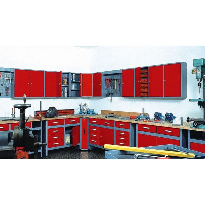 Wandkast B:40cm 1 deur en 2 planken - Rode Kupper