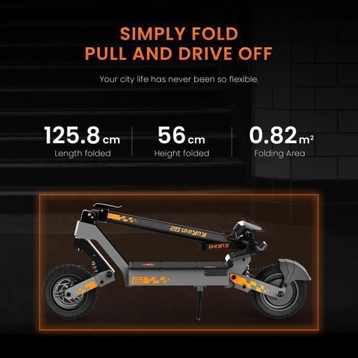 KUKIRIN G2 - Trottinette électrique pliable - Roues 10