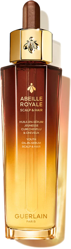 GUERLAIN Abeille Royale Scalp & Hair Youth Oil-In-Serum, een verjongend serum voor haar en hoofdhuid.
